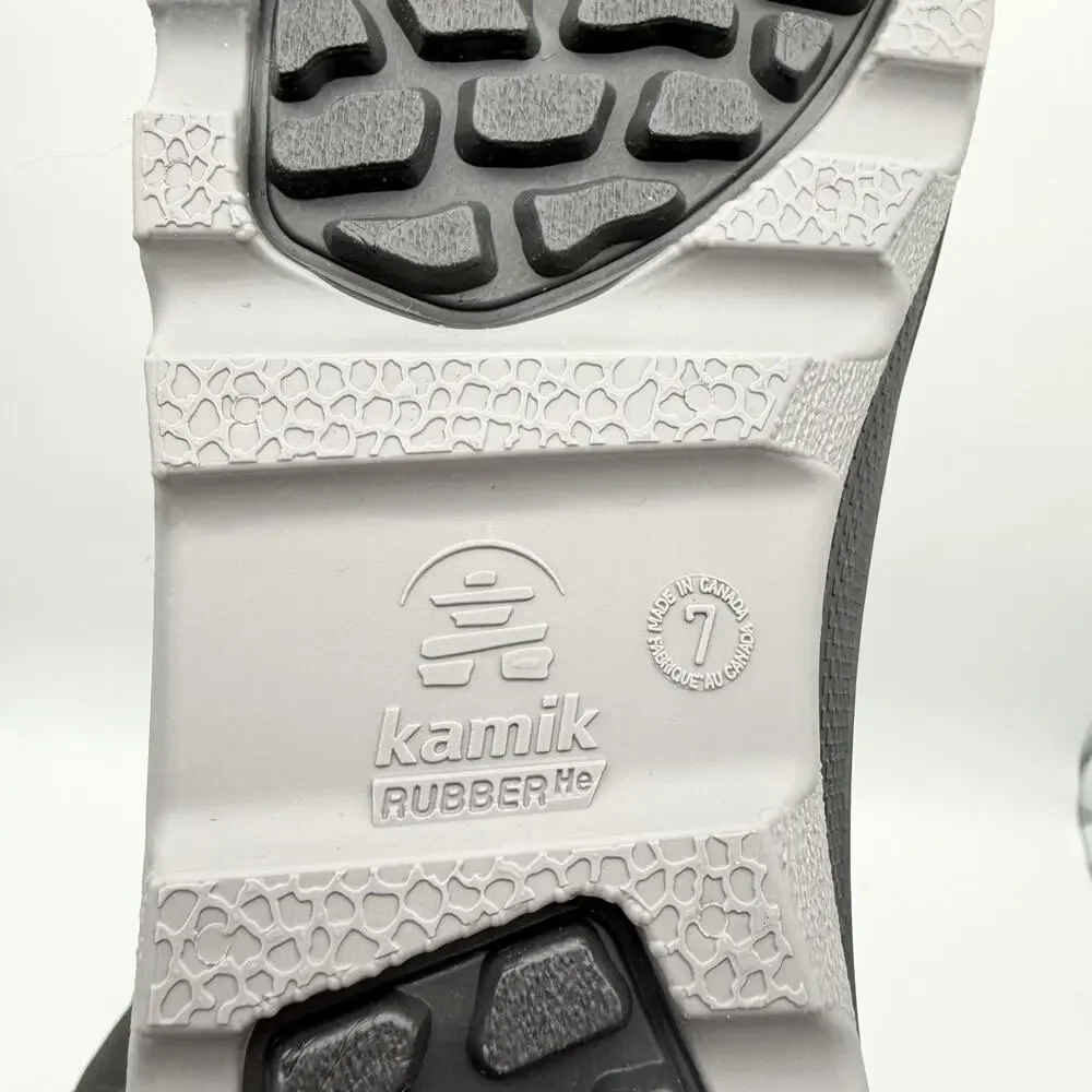 Kamik Kids SNOWANGEL Boots US 7 EU 39 Grey Blue Fleece Insulated Waterproof NIB